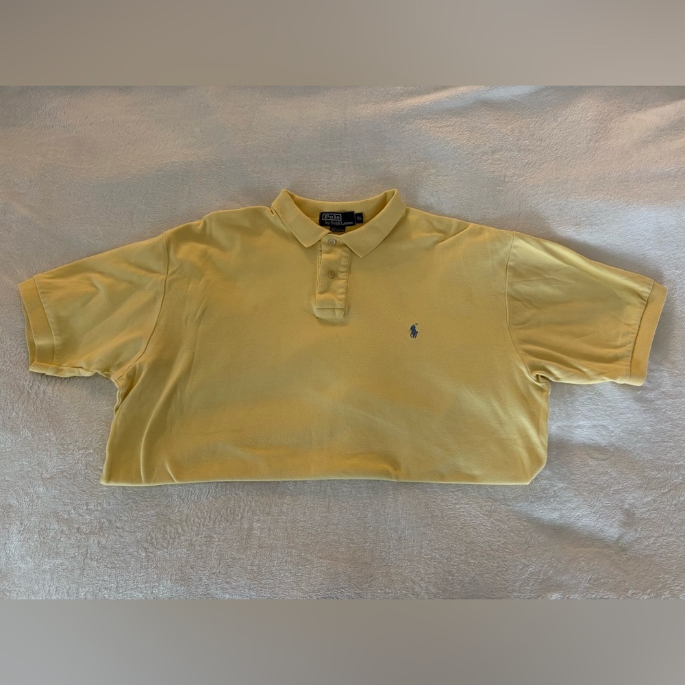 Polo Ralph Lauren Men’s XL Yellow Polo Short Sleeve Shirt